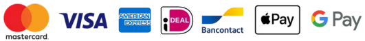 Geaccepteerde betaalmethoden iDEAL Bancontact PayPal Creditcard Crypto